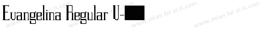 Evangelina Regular V字体转换